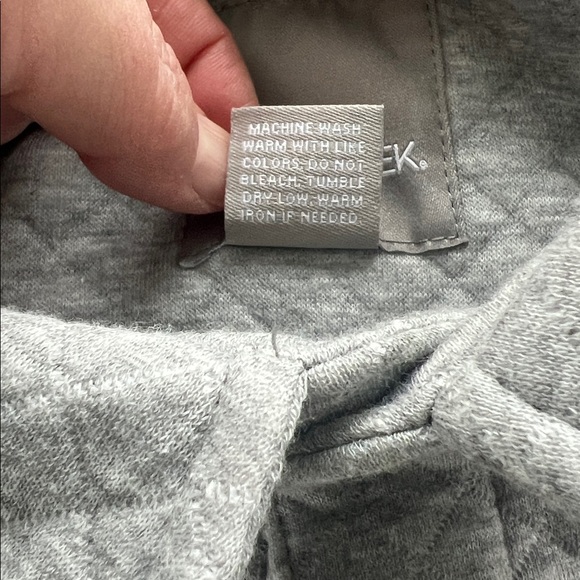 Falls Creek Light Gray Snap Close Quilted Collared Jacket Heritage Countryside M - Picture 6 of 7